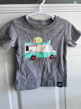 Whistle & flute grey taco truck tshirt 6-12 months